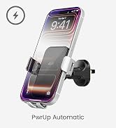 Bracketron PwrUp 15W Qi Wireless Car Charger Holder, Vent & Dash | Automatic clamping phone holde...