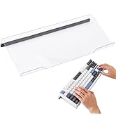 CRASPIRE Computer Keyboard Stand for Desktop with Non Slip Silicone Strip 78 Keys Clear Acrylic T...