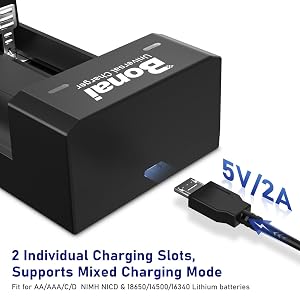 rechargeable lithium batteries charger