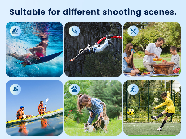 waterproof action camera