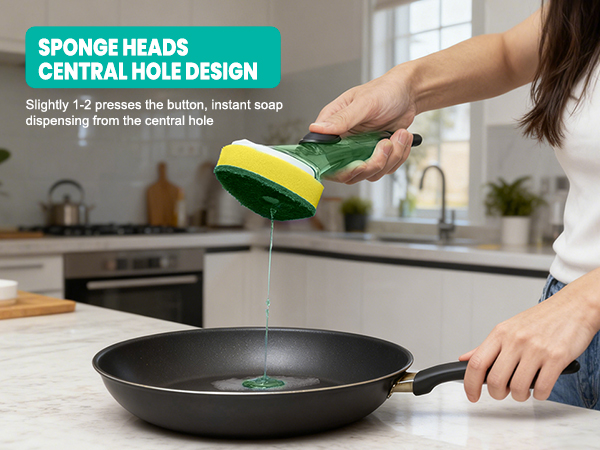non scratch dish wand with handle cleaning soap control dishwand refills 10