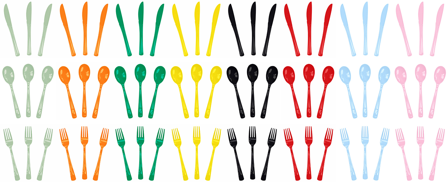 plastic knives plastic forks plastic spoons plastic cutlery plastic silverware disposable