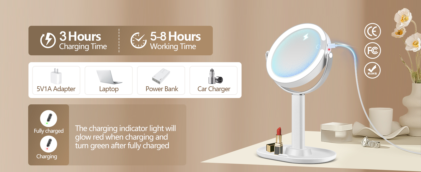 lighted mirror makeup