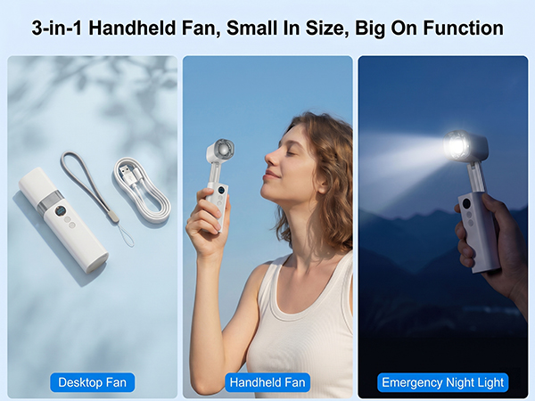 Portable mini handheld fan