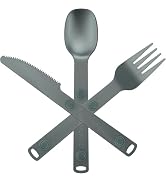 Magnetic Camping Utensil Set, Aluminum Cutlery Set, Knife, Fork & Spoon, Travel Utensils for Camp...