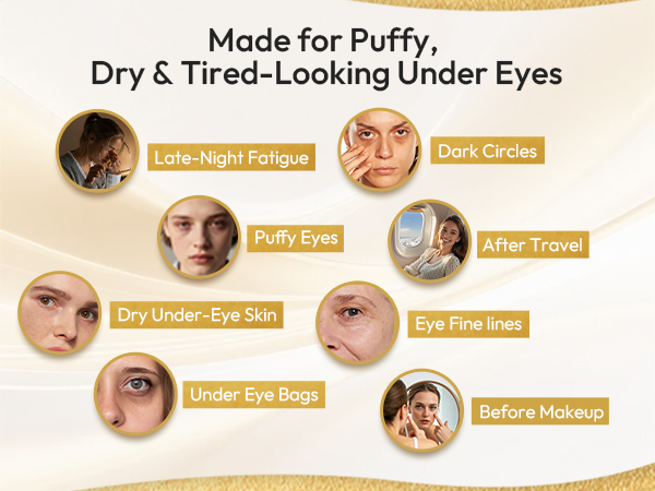 Madefor Puffy,Dry & Tired-Looking Under Eyes