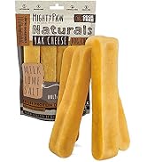 Mighty Paw Yak Cheese Dog Chews | 4 Large Sticks. All-Natural Chews for Dogs. Long Lasting Yak Mi...