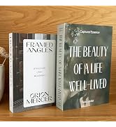 MESMOS Set of 2 Decorative Coffee Table Books, Interior Design Faux Storage Boxes for Bookshelf &...