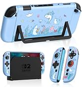 Gurgita Dockable Case for Nintendo Switch 2 - Cute Cool Cartoon Design Soft TPU Grip Cover for Jo...