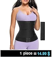 HOPLYNN Sweat Band Waist Trainer for Women Belly with One Extra Hook