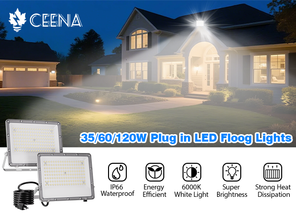 Plug in LED Flood Lights