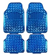 BDK Blue Metallic Car Floor Mats