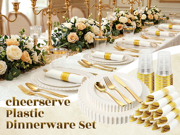 plastic dinnerware set