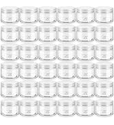 Loretoy 36 Pack 4 OZ Plastic Jars with Lids, BPA Free, Reusable, Refillable Transparent Cosmetic ...