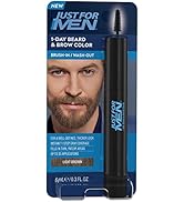 Just for Men 1-Day Beard & Brow Color, Temporary Color for Beard and Eyebrows, For a Fuller, Well...