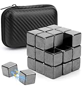 Fidget Balls Magnet Toy for Adults, Square Black Magnetic Stones, Magnet Hand Roller, Magnetic Ro...