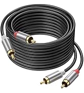 Ubramac RCA Cable, 16FT 2RCA Male to 2RCA Male Stereo Audio Cable Gold Plated Car Audio Subwoofer...