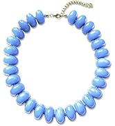 CSIYANJRY99 Chunky Beaded Necklace for Women, Large Colorful Resin Beads Statement Necklace, Boho...
