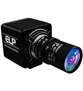 ELP Global Shutter USB Camera Manual Zoom Webcam for Computer Mini USB2.0 PC Camera High Speed 10...