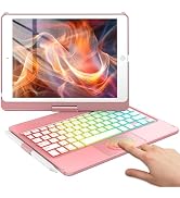 HOTLIFE Case with Keyboard for iPad 10.2,Touch Trackpad Keyboard Case for iPad 9th Generation/8th...