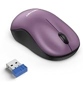 TECKNET Wireless Mouse for Laptop, 2.4G Silent Computer Mouse Quiet Click with 5 DPI Levels,Conto...