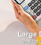 OSALO Desktop Calculator Extra Large Display 12 Digits Big Buttons Solar Accounting Calculator fo...