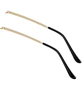 Eyeglass Arm Replacement - Metal Glasses Replacement Arms with Temple Anti-Slip Silicone Tips, Re...