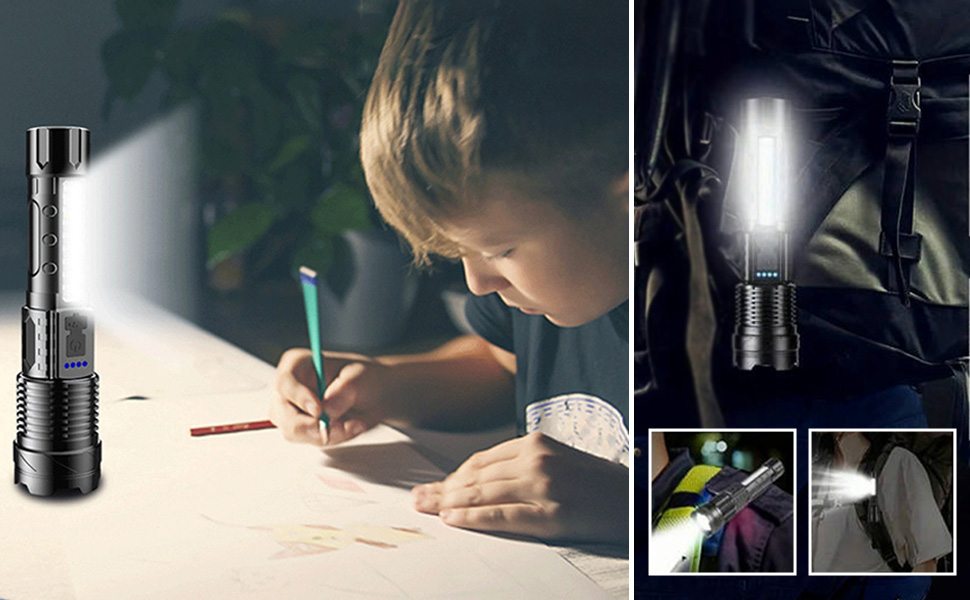 LED Rechargeable Flashlights High Lumens