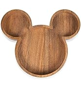 PICNIC TIME Disney Mickey Mouse Shaped Serving Tray, Charcuterie Board, (Mango Wood)