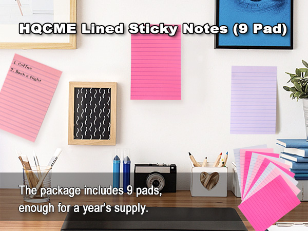 sticky notes with lines lined sticky notes 4x6 lined sticky notepad pastel lined sticky note pads