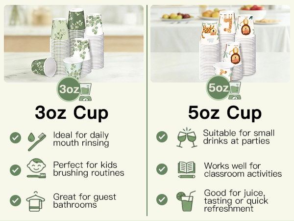 mini paper cups 3OZ 5OZ