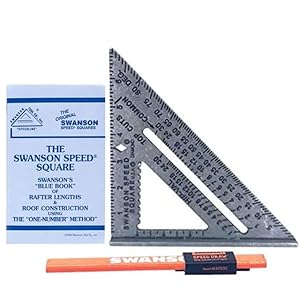 Swanson Tool Co S0101SDP217 Value Pack Ft. 7in Speed Square & Speed Draw Carpenter Pencil Holder