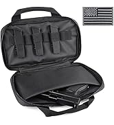 LIVANS Tactical Pistol Gun Case, Padded Handgun Case Double Pistol Wallet Handgun Pistol Soft Cas...