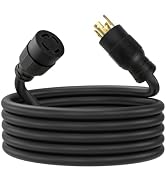 10FT 30 Amp Generator Extension Cord 4 Prong, L14-30P/L14-30R | 10 Gauge STW 125/250V Twist Lock ...