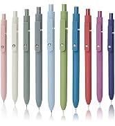 MIUTME 10Pcs Gel Pens, Retractable Gel Pens Quick Dry Ink Pens Fine Point Premium Smooth Writing ...