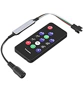 SEZO DC 5-12V Mini 14 Key Wireless RF Remote Dream Color Controller for WS2811 WS2812B 300 Differ...