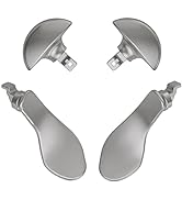 eXtremeRate Back Paddles for PS5 Edge Controller, Metallic Silver Replacement Interchangeable 4PC...