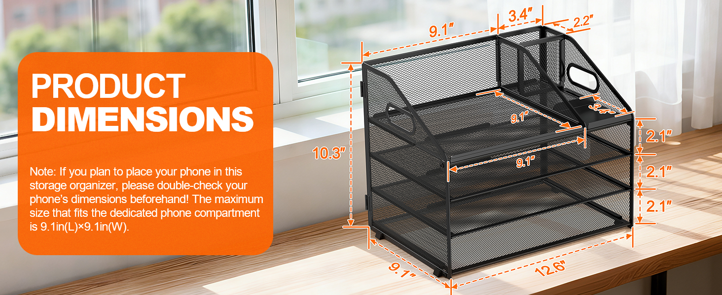 Product Dimensions Perfect Fit for Any Desk