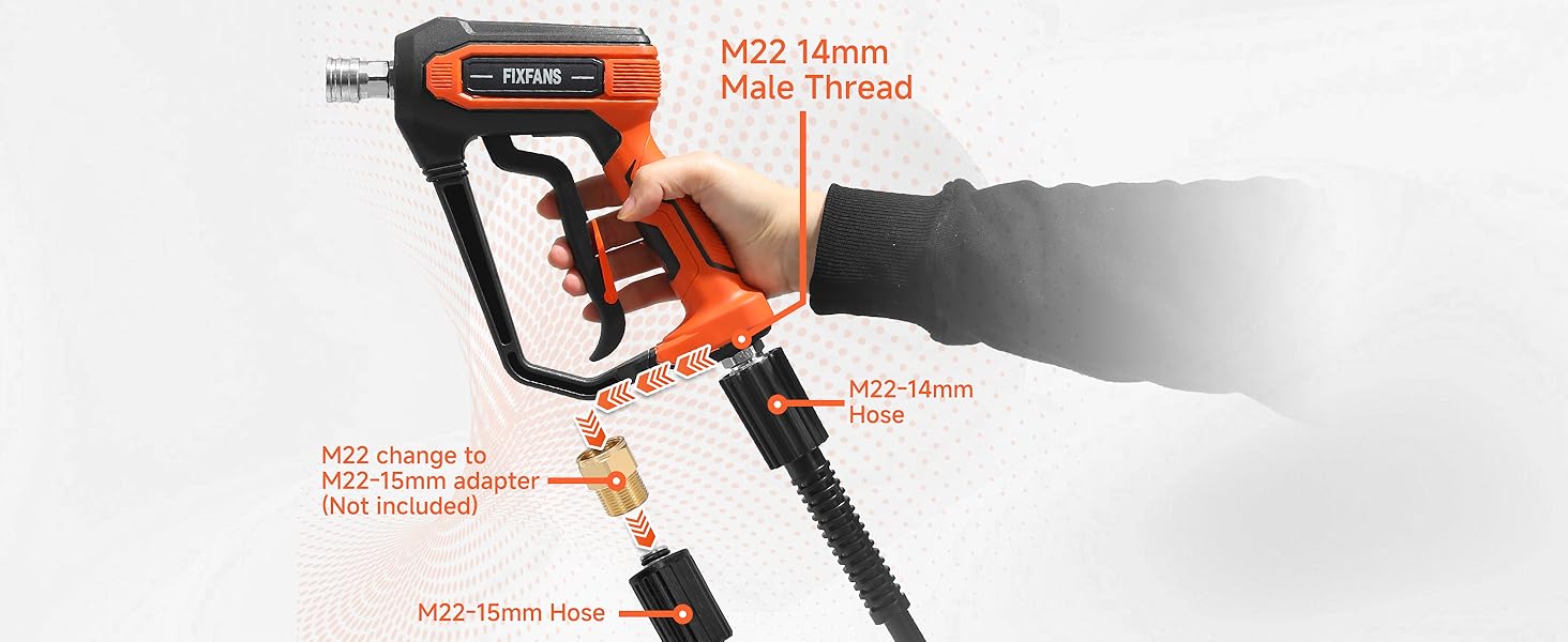 Pressure Washer Gun with Hose