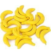 20 Pcs Yellow Mini Fake Banana Fruit, Foam Vegetables Fruit as Home Party Ornament Craft Photogra...