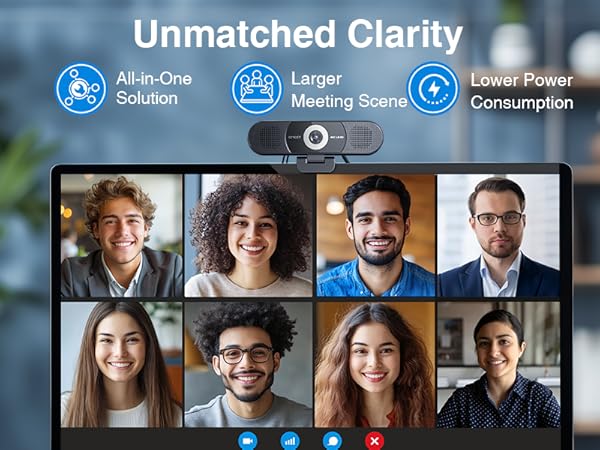 All-in-One Solution EMEET C980 PRO 4K web camera for desktop computer