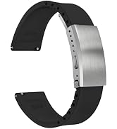 watchdives FKM Rubber Watch Strap, Cut to Size Fast Release Watch Band Soft Replacement Watchband...