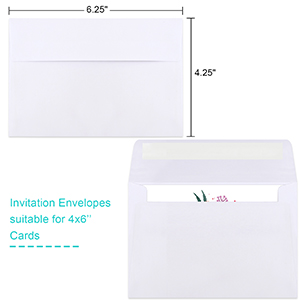 A4 Envelope, A4 Envelopes, 4x6 Photo Envelopes for Invitations, Envelopes Self Seal for Weddings