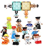 Mruikeny Large Magnetic Figures, 3 Inches Community Figures Set, 12 Pieces Magnetic Play People M...