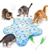 Interactive Cat Toys for Indoor Cats | Automatic Hide and Seek Kitten Toy, Rechargeable Touch Act...