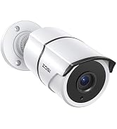 ZOSI 2MP 1080P HD-TVI CCTV Home Security Camera with Audio, Built-in Mic, IP66 Weatherproof, Nigh...