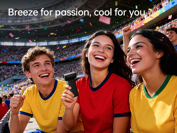 portable fan for sports event