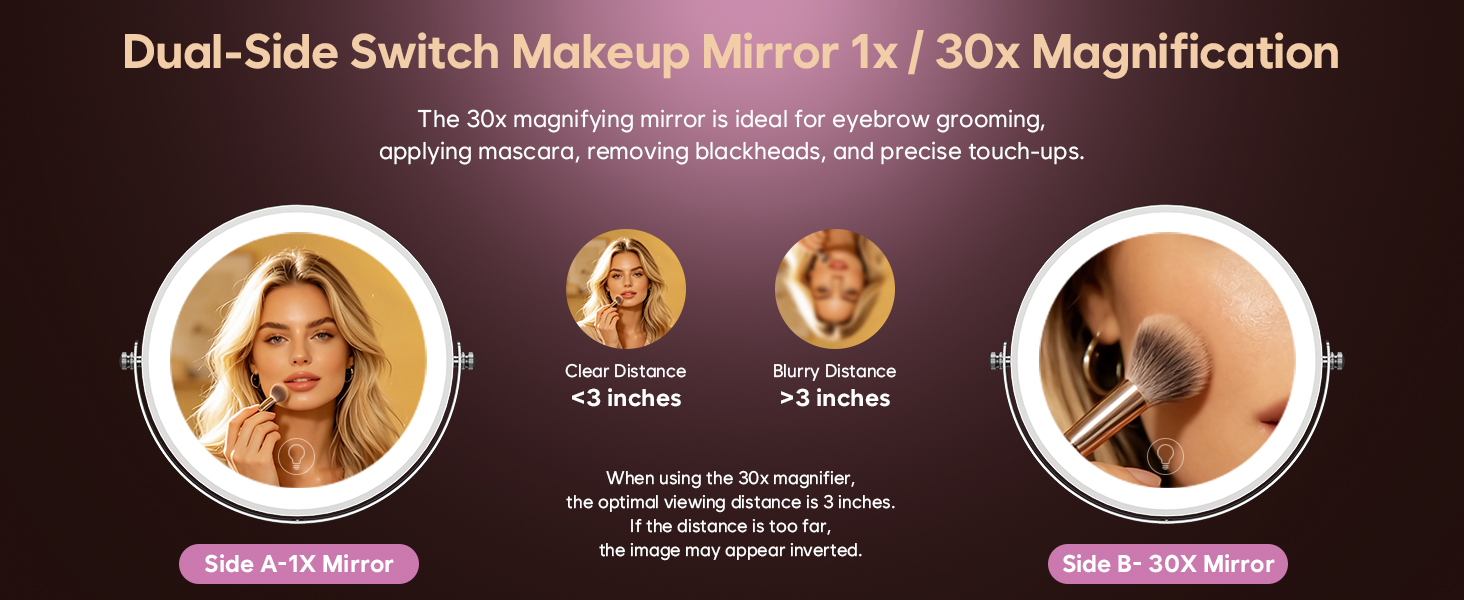 magnifying makeup mirror