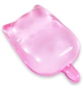 Gel Mouse Wrist Rest, Pink Cat Mouse Wrist Support Pad, Cute Kitten Silicone Wrist Cushion for Mo...
