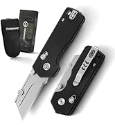 VIRENKNIFE Folding Utility Knife, Pocket Knife,EDC Razor Knife with Rail Lock and G10 Handle, Qui...